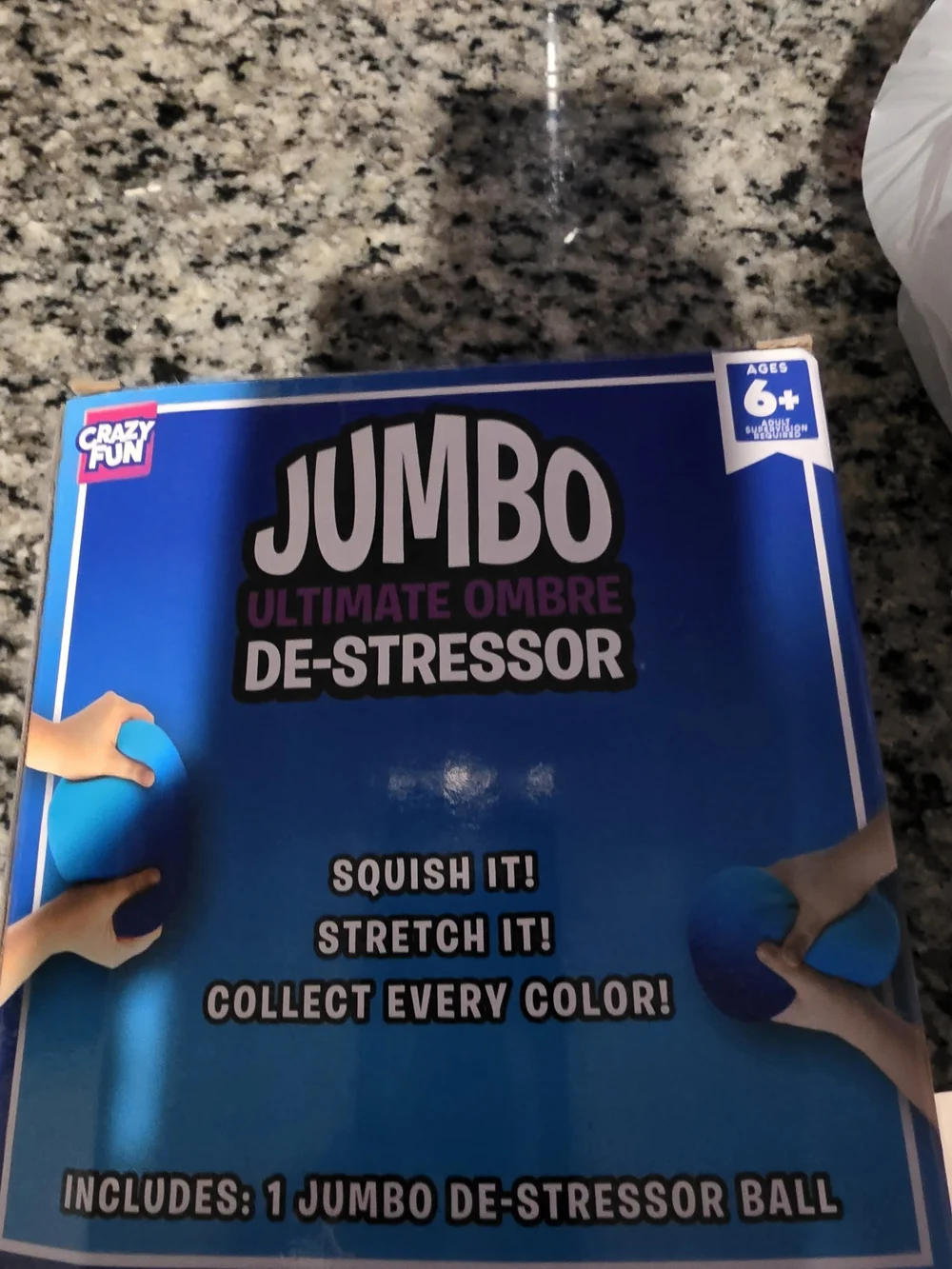 RMS Jumbo Ultimate Ombre De-Stressor Stress Ball - Blue